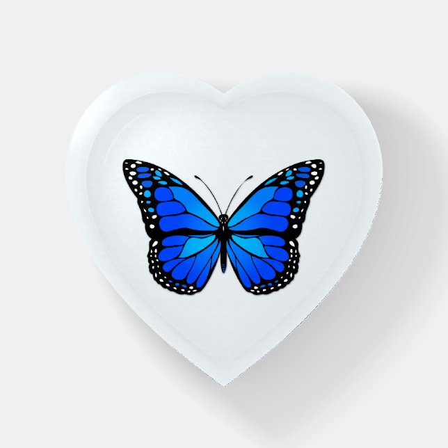 Blue butterfly  paperweight (Front)