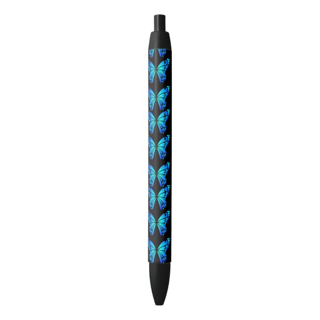 Blue Butterfly Pattern Pen