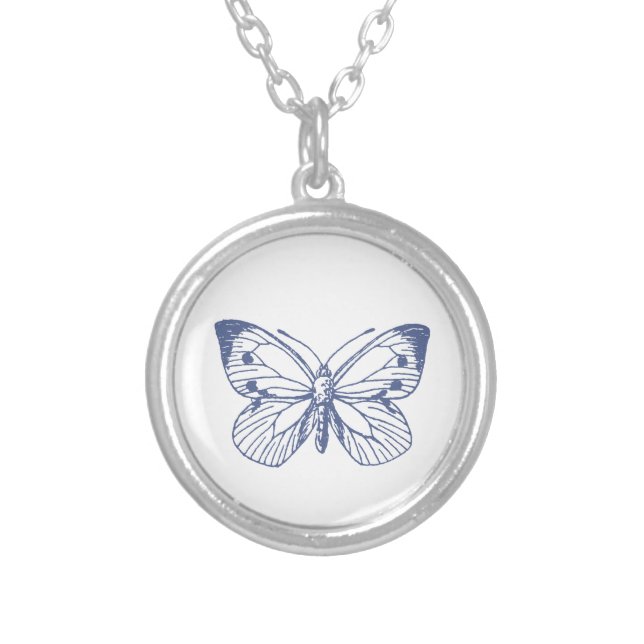 Blue Butterfly Pendant (Front)