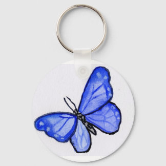 Blue Butterfly Pendant Keychains
