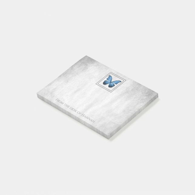 Blue Butterfly Personalized Notes (Angled)