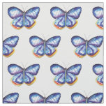 Blue Butterfly Pima Cotton (54" width) Fabric