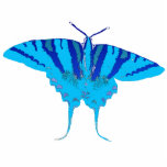 Blue Butterfly Pin Cutout<br><div class="desc">Photo of a non-blue butterfly that I took and then colorized blue.</div>