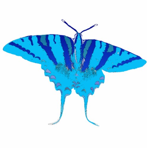 Blue Butterfly Pin Cutout