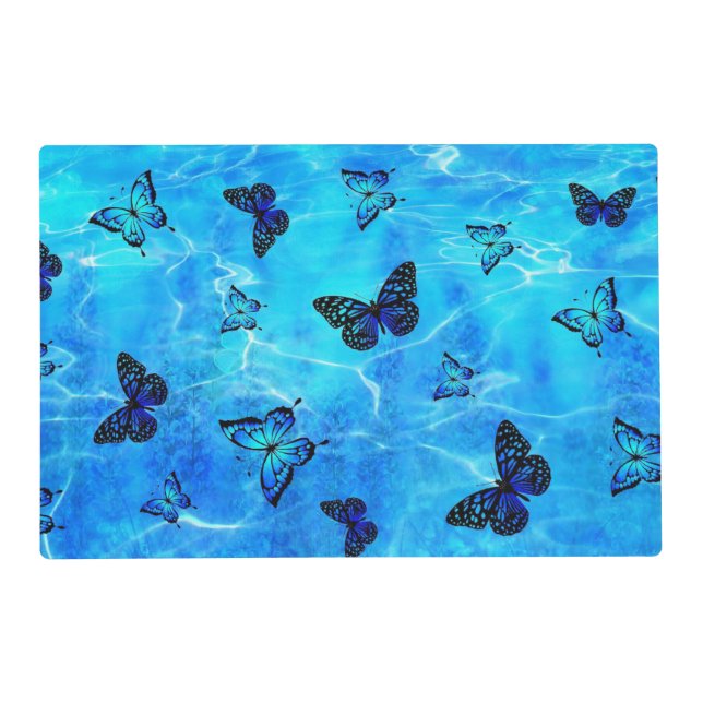 Blue Butterfly Placemat (Front)