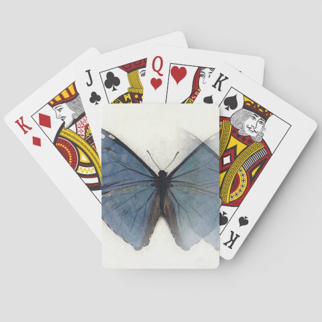 Blue Butterfly Poker Cards (Back)