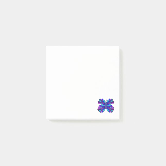 Blue Butterfly Post-It Notes (Front)