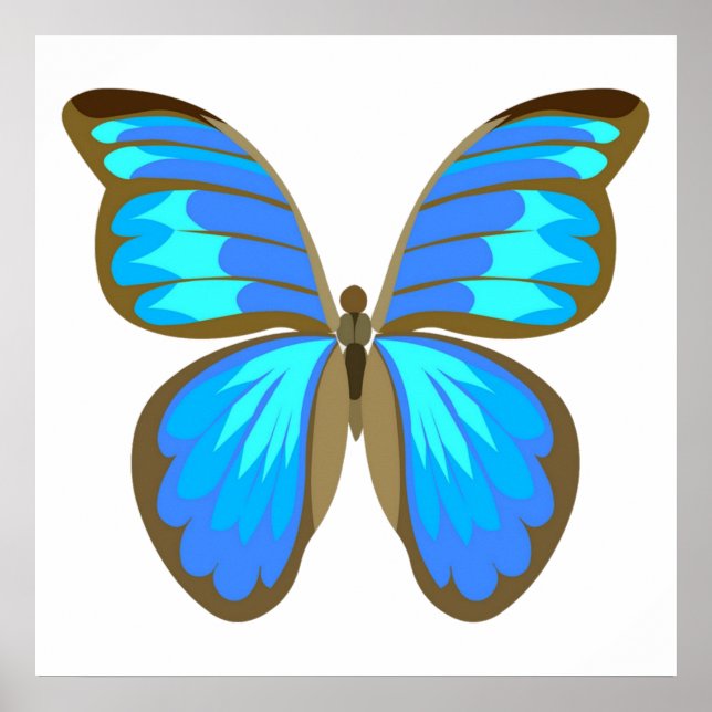 Blue butterfly poster (Front)