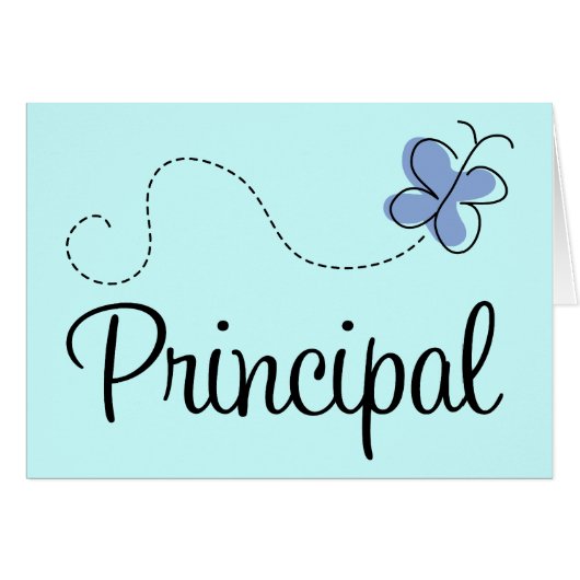 Blue Butterfly Principal Gift (Front Horizontal)