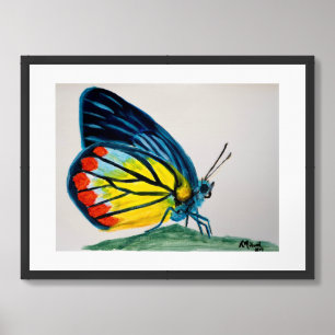 Blue Butterfly Print