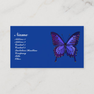 Blue Butterfly Profile Card