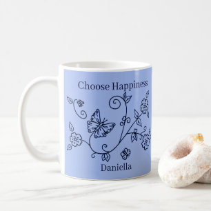 Blue Butterfly Reminder Mug