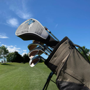 Blue Butterfly Rustic Golf Head Cover