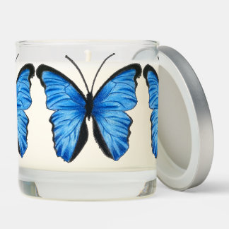 Blue Butterfly Scented Jar Candle