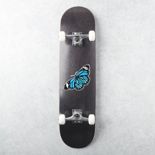 Blue Butterfly  Sticker (Skateboard)
