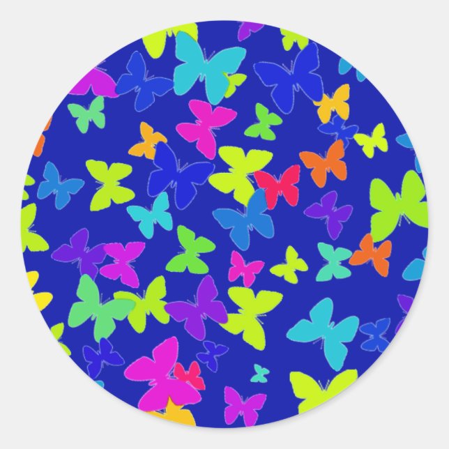 Blue Butterfly Stickers (Front)