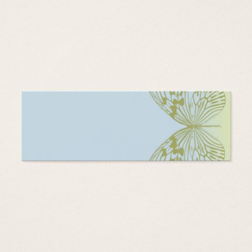 Customizable Blue Butterfly & Stripe Business Card