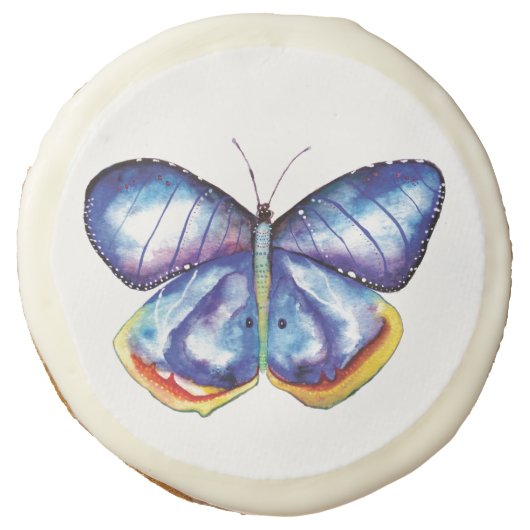 Blue Butterfly Sugar Cookie (Front)
