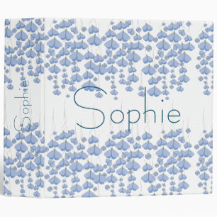 Blue Butterfly Swarm Custom 3 Ring Binder