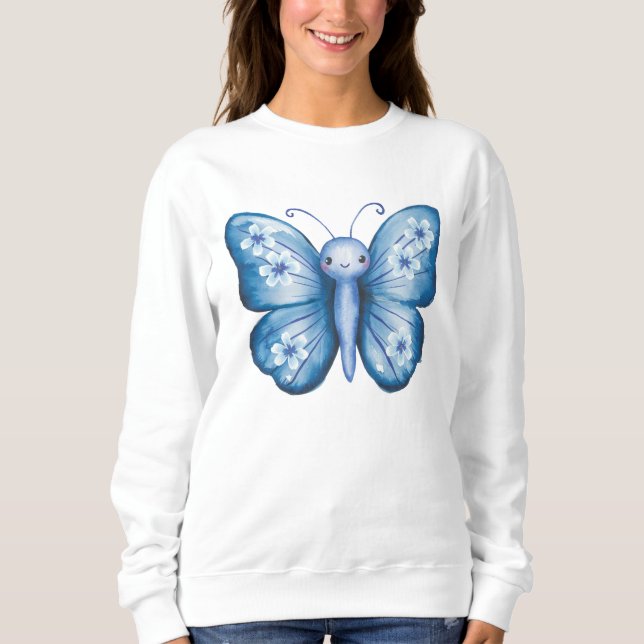 Blue Butterfly Sweatshirt (Front)