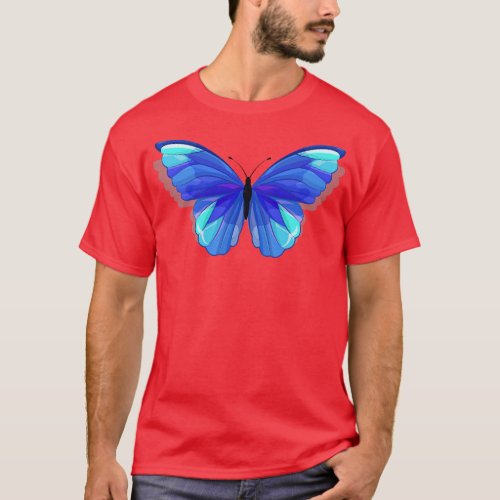 Blue Butterfly T_Shirt