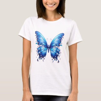 blue butterfly T-Shirt