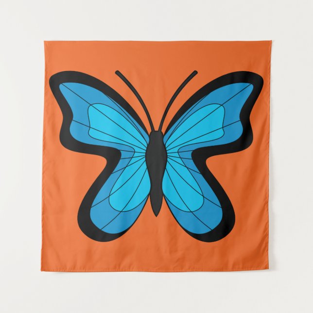 Blue Butterfly Tapestry (Front)