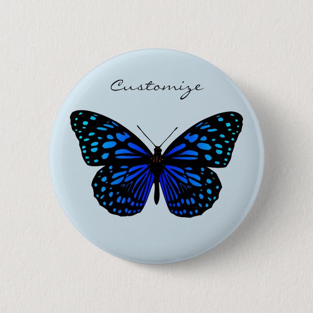 Blue Butterfly Thunder_Cove Button (Front)