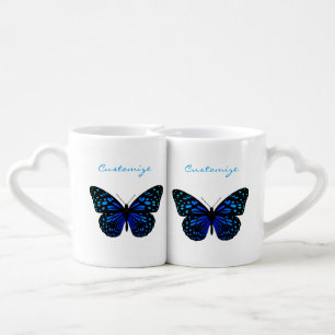 Blue butterfly Thunder_Cove Coffee Mug Set