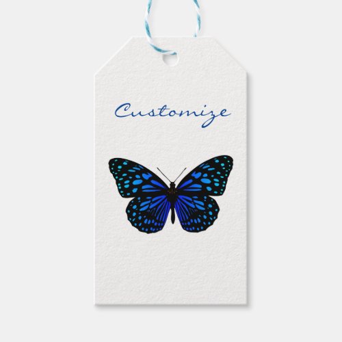 Blue butterfly Thunder_Cove Gift Tags