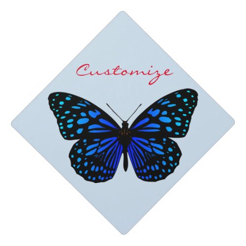 Blue Butterfly Thunder_Cove Graduation Cap Topper