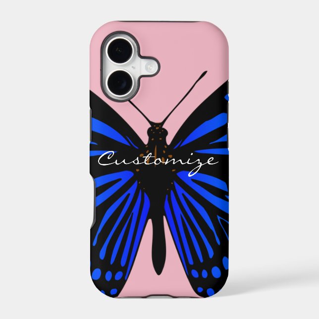 Blue butterfly Thunder_Cove Iphone Case (Back)