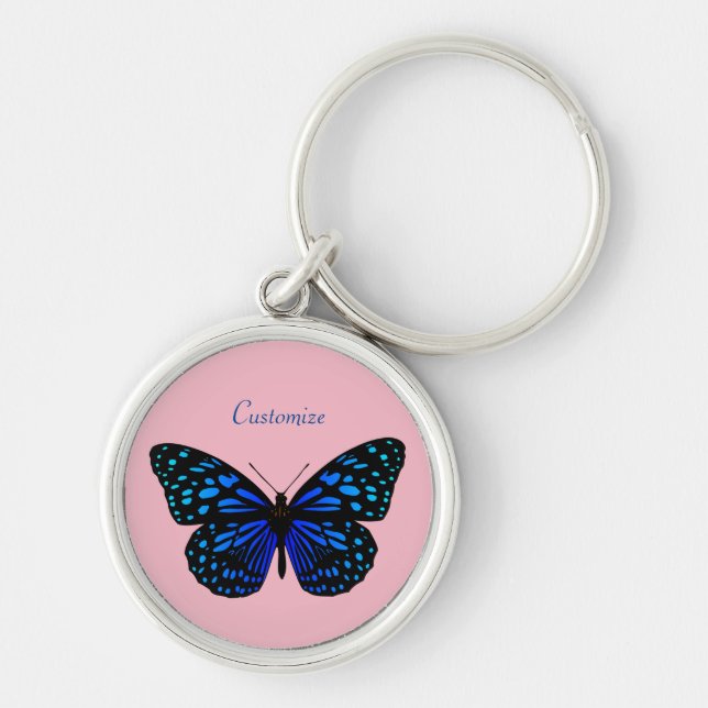Blue butterfly Thunder_Cove Keychain (Front)