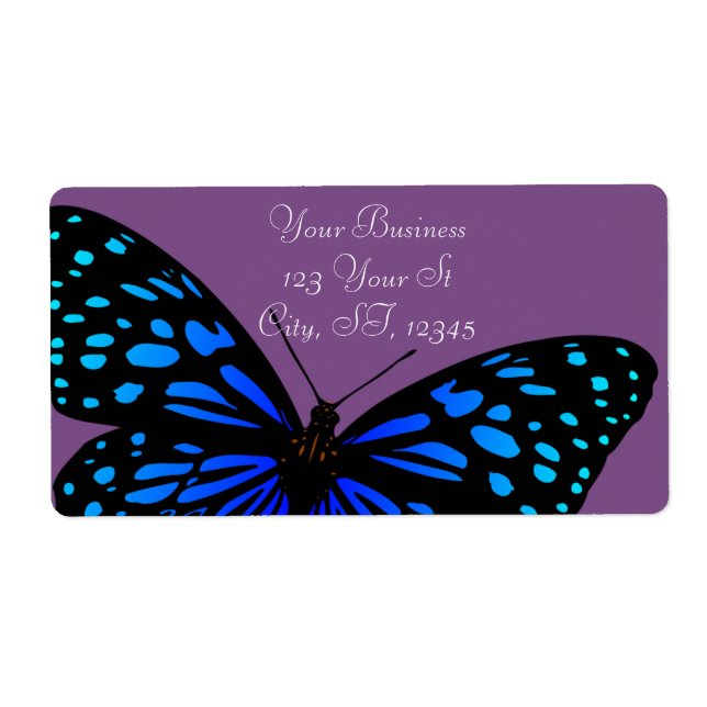 Blue butterfly Thunder_Cove Label (Front)