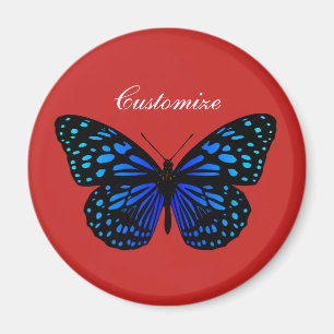 Blue butterfly Thunder_Cove Magnet