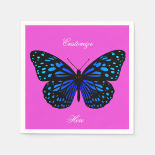 Blue Butterfly Thunder_Cove Napkins