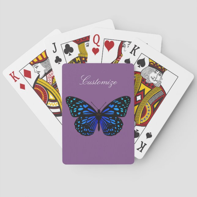 Blue Butterfly Thunder_Cove Poker Cards (Back)