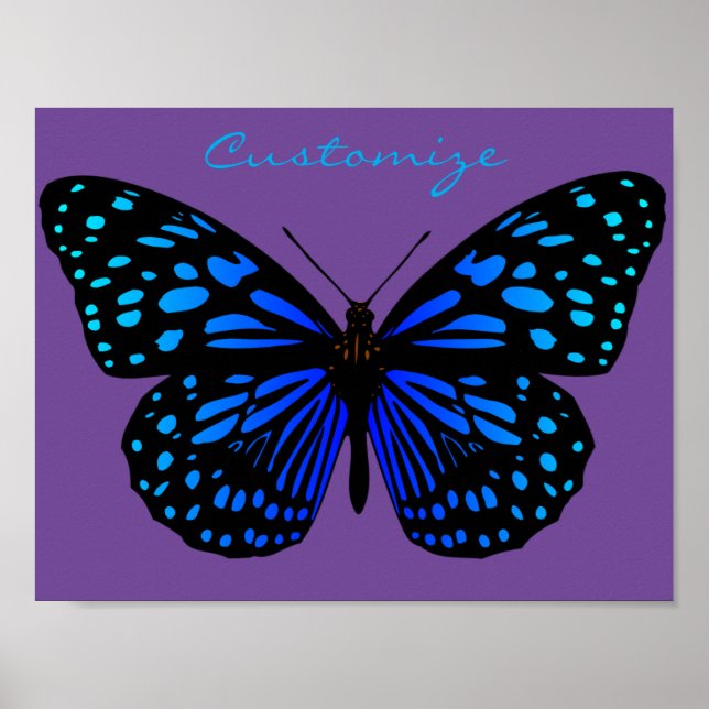 Blue butterfly Thunder_Cove Poster (Front)