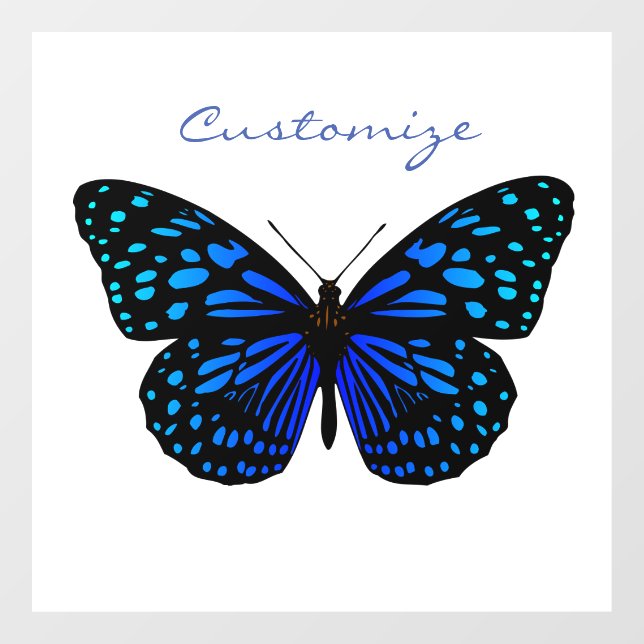 Blue butterfly Thunder_Cove Window Cling (Sheet)