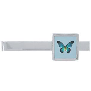 Blue Butterfly Tie Bar