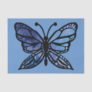 Blue Butterfly Tissue Paper