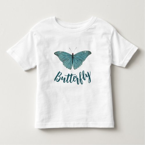 Blue Butterfly  Toddler T_shirt
