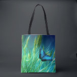 Blue Butterfly Tote Bag<br><div class="desc">Beautiful picture of a blue butterfly flying through a field of wheat is featured on both sides of this tote bag. Use for shopping, going to the beach, library or traveling, or give as a gift, made in the USA!</div>