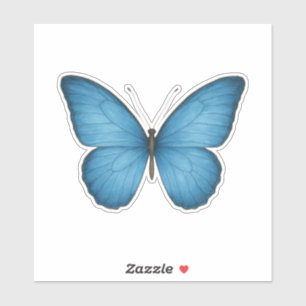 Blue Butterfly Vinyl - Elegant Nature-Inspired Sticker