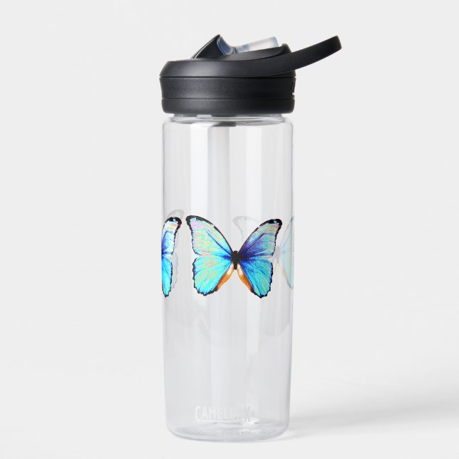 Blue Butterfly Water Bottle (Left)