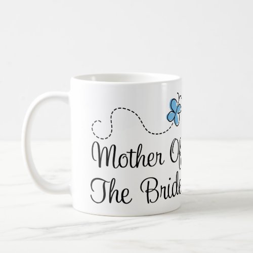 Blue Butterfly Wedding Mother of the Bride Mug