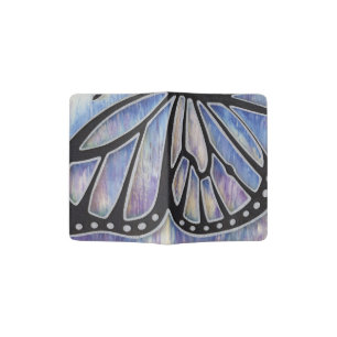 Blue Butterfly Wing Passport Holder