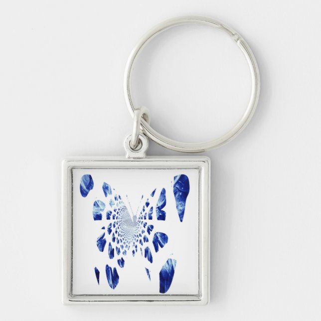 Blue Butterfly Wings Keychain (Front)