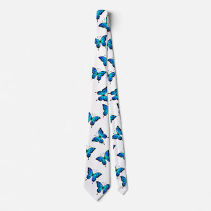Blue Butterflys by storeman. Neck Tie