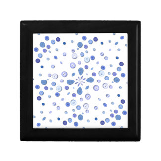 Blue Buttons Jewelry Box
